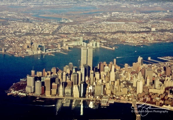 Lower Manhattan Skyline, December 1, 2000.
